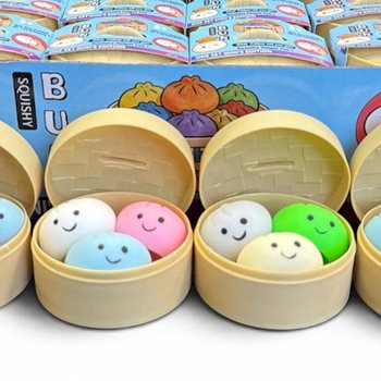 RAGE - Squishy MINI&rsquo;S EDITION Bun Dumplings PICCOLO (5.3 x 5.3 x 4.1 Cm) Viral 2026 Fidget Toy (24 pz.)