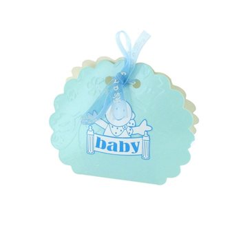 Scatoline regalo nascita per dolcetti - Blu (12 pz.)
