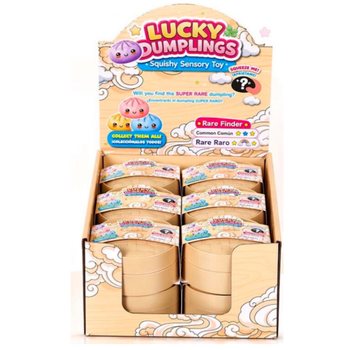 RAGE - LUCKY DUMPLINGS - Squishy Bun Dumplings GRANDE Dim. 8.5 x 8.5 x 4.8 cm - IN DISPLAY (12 pz.)