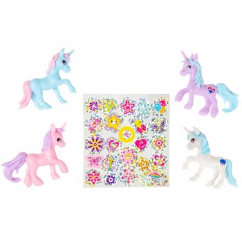 POCKET UNICORN - UNICORNO + ADESIVI IN SACCHETTO REGALO - IN DISPLAY (24 pz.)