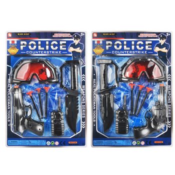 Set Gioco Polizia con Occhiali e Pistola a Ventose (6 pz.)