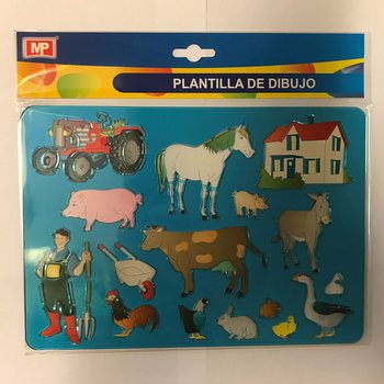 STENCIL PER DISEGNO – FATTORIA (12 pz.)