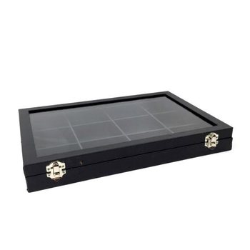 ESPOSITORE PER PERLINE NERO 12 SCOMPARTI + COPERCHIO