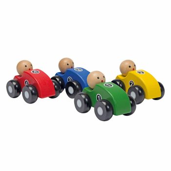 Macchinine in Legno JOUECO - In Espositore (8 Pezzi)