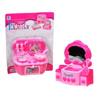 SET DI GIOCO HAPPY FAMILY SU SCHEDA (3 pz.)