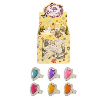 Anelli a Cuore per Bambini in Espositore (240 pz.)
