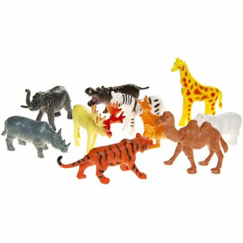 Confezione da 12 Personaggi Animali Selvaggi (12 pz.)