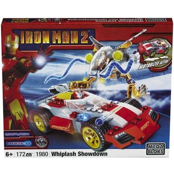 MEGA BLOKS Iron Man 2 Whiplash Showdown Set di Gioco - 1980