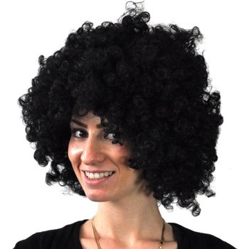 Parrucca Afro Nera (5 pz.) - Ingrosso Feste
