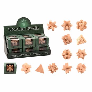 Display di Puzzle IQ in Legno (12 pezzi)