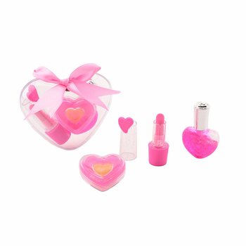 Set trucco per bambini Bella da 3 pezzi a forma di cuore in display (18 pz.)