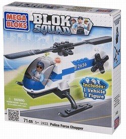 ELICOTTERO DELLA POLIZIA MEGABLOKS BLOK SQUAD - 2433 (1 pz.)