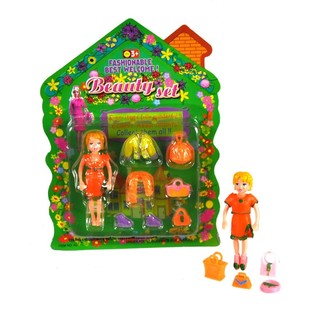 Piccolo set bambola su blister (6 pz.)