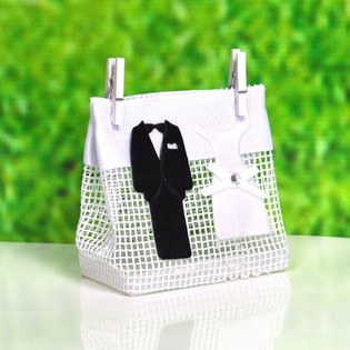 Sacchetti Regalo Matrimonio con Mollette in Legno (12 pz.)
