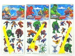 DECALCOMANIE / ADESIVI MARVEL HEROES (24 pz.)
