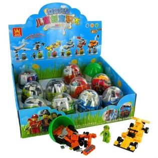 MATTONCINI BRICKS IN SFERA SORPRESA (12 pz.)