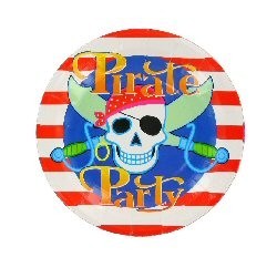 PIATTI DI COMPLEANNO PIRATI (6x12 pz.)