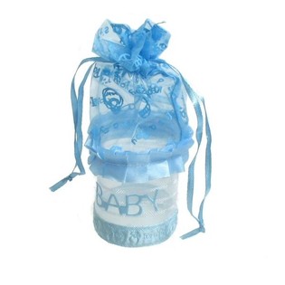 CONFEZIONE REGALO PER NASCITA - CELESTE BABY (12 pz)