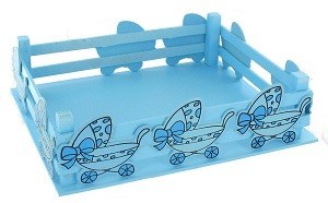 Cestino Decorativo - Celeste Neonato (2 pz.)