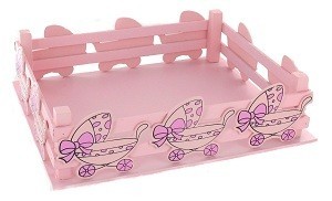 CESTELLO DECORATIVO - ROSA CONFETTO (2 pz.)