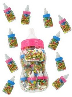 20 Mini Biberon con Caramelle in un Biberon Grande (Set 2x20 pz)