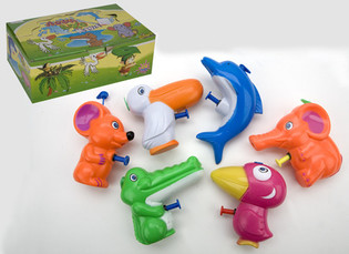 Pistole ad acqua animali in display (18 pz.)