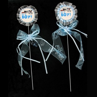 Topper per torta nascita - It's a Boy (12 pz.)