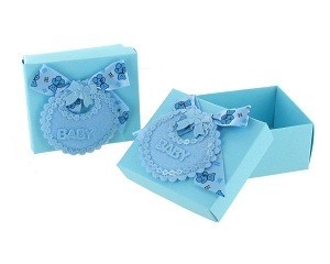 Scatola Regalo Celeste per Neonato (12 pz.)