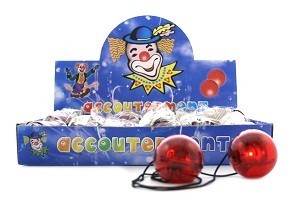 Naso da Clown Luminoso in Display (24 pz.)