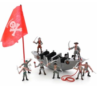 Nave pirata con pirati in busta