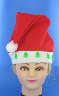CAPPELLO DI NATALE LUMINOSO CON RENNA (12 pz.)
