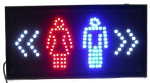 INSEGNA LUMINOSA A LED - TOILETTE