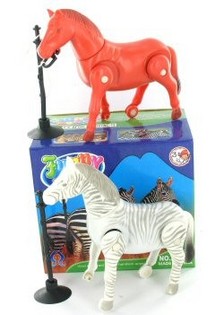 MANEGGIO CAVALLO & ZEBRA IN SCATOLA