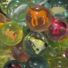 PALLINE RIMBALZINE CON ANIMALI 4,5 cm (50 pz.)
