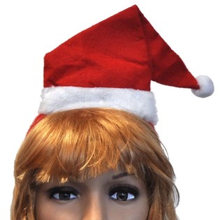 Cerchietto con Cappello di Babbo Natale (12 pz.)