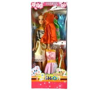 Bambola Giocattolo con 6 Vestiti Extra (6 pz.)