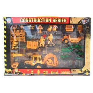 Set da Gioco di Costruzione con Veicoli da Cantiere