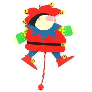 PANTIN IN LEGNO - ARLECCHINO (6 pz.)