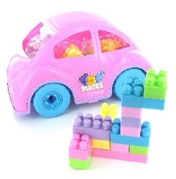 Grande Auto per Bambine con Mattoncini