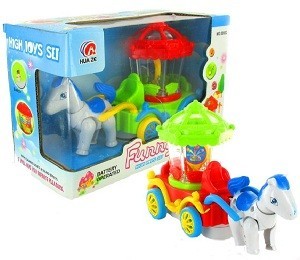 Carrozza Cavalli Bump & Go Magic Wagon con Luci e Suoni