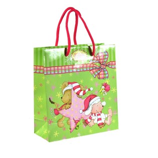 SACCHETTI REGALO DI NATALE 8 x 19.5 x 21 CM. (6 pz.)