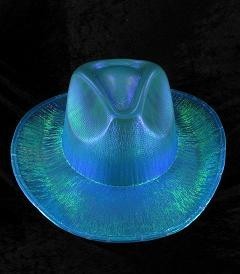 CAPPELLO DA COWBOY CON GLITTER - BLU (6 pz.)