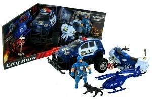 Set Gioco della Polizia (2 pz.) | Giocattoli all'Ingrosso
