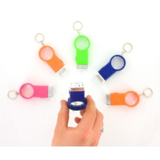 PORTACHIAVI TORCIA - MODELLO LENTE D'INGRANDIMENTO (50 pz.)