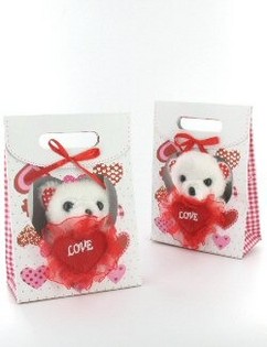 Orsetto "I LOVE YOU" in borsetta (6 pz.)
