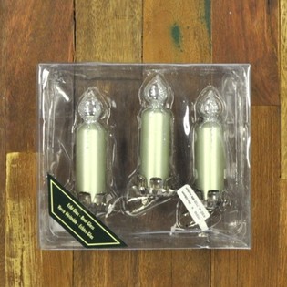 3 Candele Decorative per Albero di Natale con Clip (Set da 6)