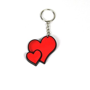 Portachiavi Doppio Cuore (12 pz.)