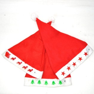 Cappelli di Babbo Natale Luminosi a LED - 3 Modelli (12 pz.)