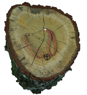 Bracciale intrecciato con ciondolo (1 pz)
