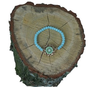 Braccialetto Blu Stile Ibiza con Ciondolo (1 pz)
